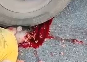 Traffic accident in Brazil kills motorcyclist Photo 0001