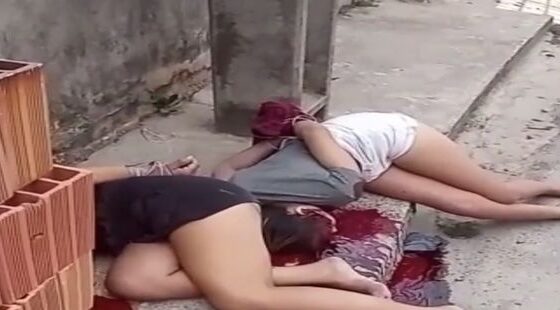 Two girls shot dead and left on the ground in Brazil Photo 0001 Video Thumb