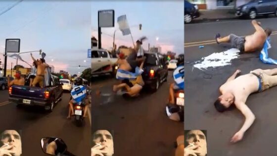 Argentina drunks hit the pavement Photo 0001 Video Thumb