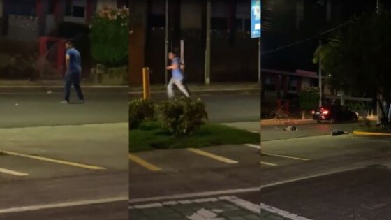 Drunk man throws himself on vehicle Photo 0001 Video Thumb