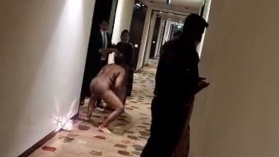 Naked african girl attacks hotel staffs in india Photo 0001 Video Thumb