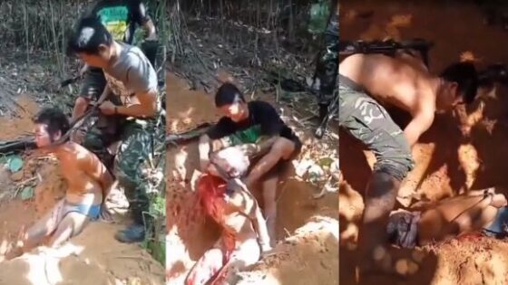 Dude put in a grave with his hands tied and his throat slit Photo 0001 Video Thumb