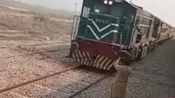 Elderly man trying to jump from moving train get cut in half Photo 0001 Video Thumb