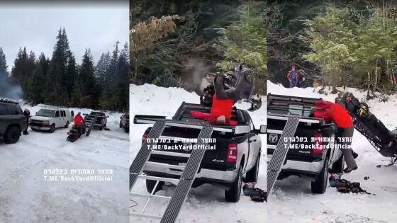 Man suffers accident with snow machine Photo 0001 Video Thumb