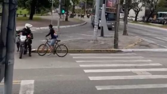 Boy runs over police officer in brazil with bicycle Photo 0001 Video Thumb