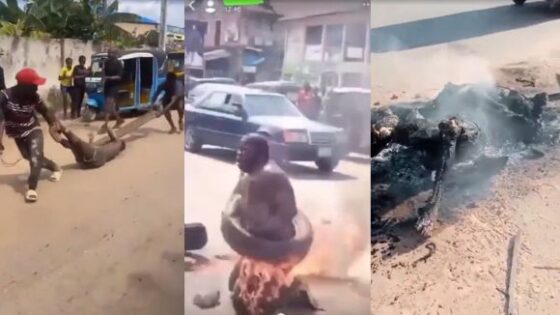 Five men reportedly burnt to death in onitsha for trying to steal tricycle Photo 0001 Video Thumb