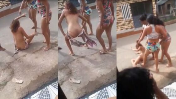 Woman undressed in fight with three woman Photo 0001 Video Thumb