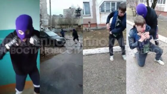 Alleged pedophile in russia is chased and beaten as punishment for his vile acts by masked citizen Photo 0001 Video Thumb