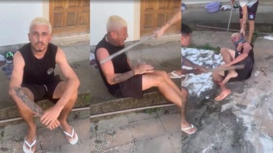 Criminal caught and beaten with iron stick Photo 0001 Video Thumb