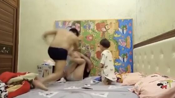 Domestic violence man beats his wife in front of his own young daughter Photo 0001 Video Thumb