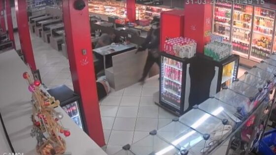 Man is shot dead inside restaurant and murder is recorded by surveillance camera Photo 0001 Video Thumb