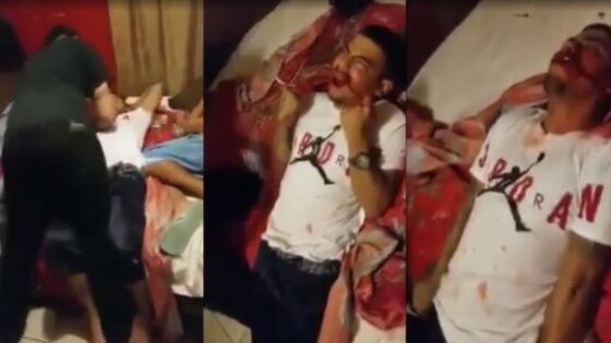 Man is surprised with a beating while sleeping Photo 0001 Video Thumb