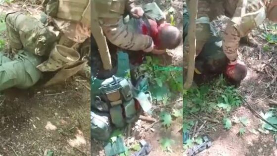 Ukrainian soldier being beheaded alive with a knife by russian soldiersmercenaries Photo 0001 Video Thumb