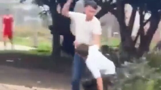 Chinese dude chases his neighbors with a meat cleaver him Photo 0001 Video Thumb