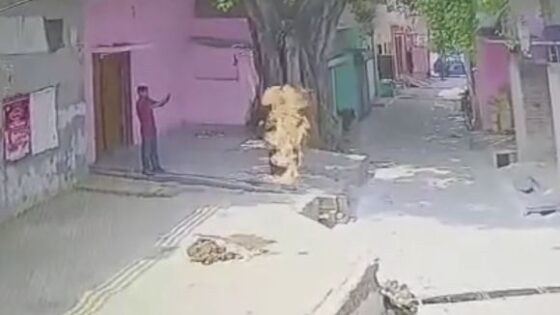 Woman immolates herself setting herself on fire while her own brother just films her burning alive in shahjahanpur india Photo 0001 Video Thumb