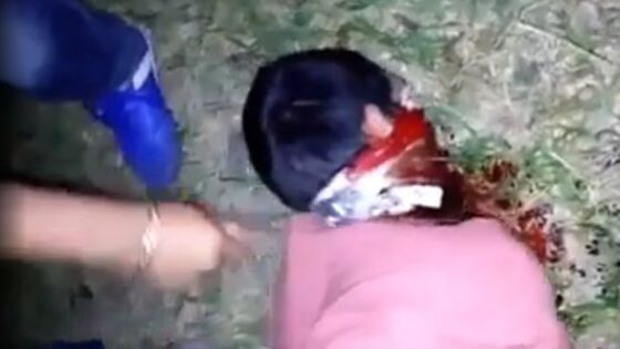 Man being beheaded with kitchen knife by cartel members Photo 0001 Video Thumb