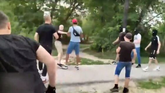 Russian nazis harass immigrant in russia Photo 0001 Video Thumb