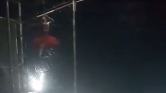 Women fall from height rope while performing Photo 0001 Video Thumb