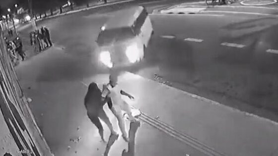 Couple is hit by runaway car Photo 0001 Video Thumb