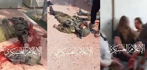 Footage shows hamas storming the israeli military base in kfar aza killing and capturing female soldiers Photo 0001 Video Thumb