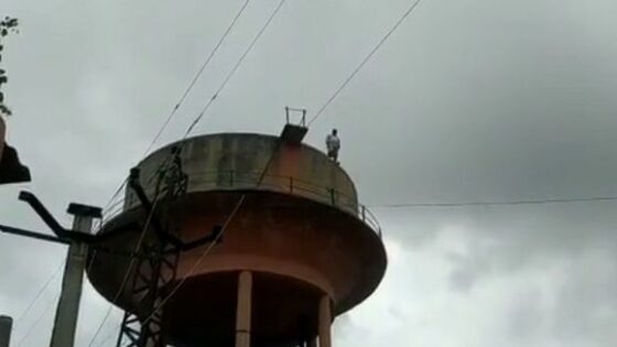 Indian man jumped from water tower Photo 0001 Video Thumb