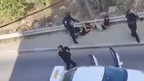 Israeli occupation forces brutally beat two palestinian youths Photo 0001 Video Thumb