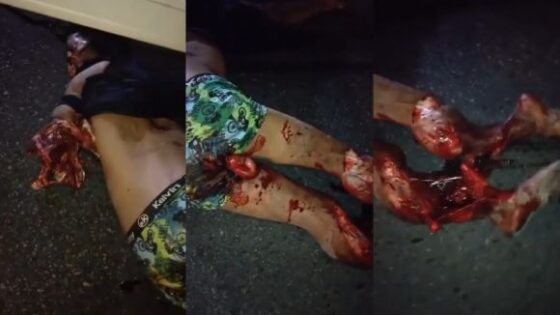 Man run over by truck becomes pile of ground meat in brazil and another victim of violent traffic in that country Photo 0001 Video Thumb