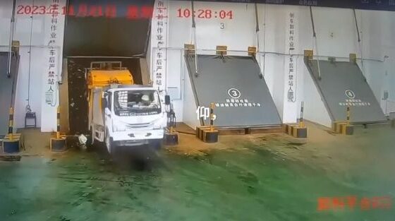 Dump truck falls into garbage dump in china Photo 0001 Video Thumb