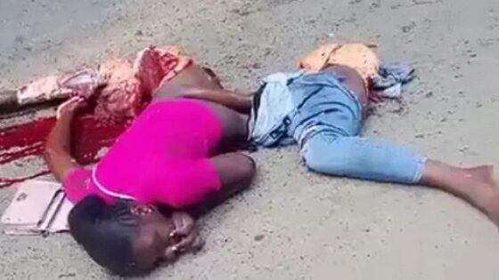 Female motorcyclist hit by truck is cut in half in some african country Photo 0001 Video Thumb