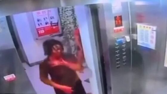 Man kills his wife and motherinlaw by stabbing them in the neck they try to escape through the elevator but collapse dead on the ground Photo 0001 Video Thumb