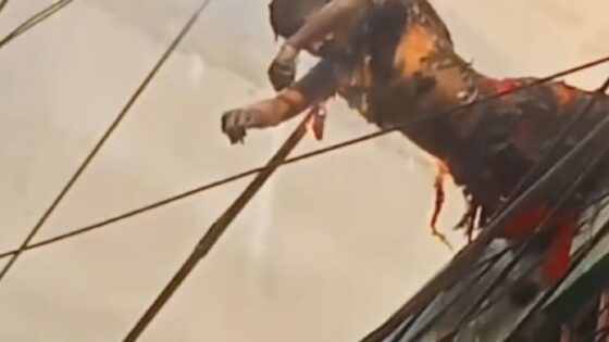 People watch woman burn to death after touching live wires in bangladesh Photo 0001 Video Thumb