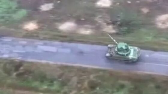 Russian tank is shot down in a mine trap Photo 0001 Video Thumb