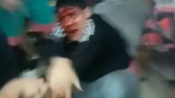Man being brutally beaten for allegedly stealing in prison in a south american country Photo 0001 Video Thumb