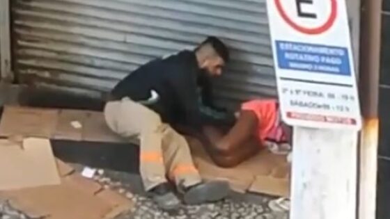 Man sexually assaults homeless woman in brazil another demonstration of a shitty third world country Photo 0001 Video Thumb