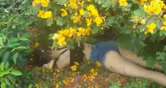 Pretty girl beaten to death with a huge rock found half undressed in a field in brazil Photo 0001 Video Thumb