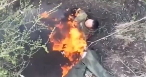 Soldier being burned alive during the russia ukraine war Photo 0001 Video Thumb