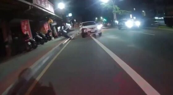 Speeding car hits motorcyclist from behind and causes terrible accident Photo 0001 Video Thumb