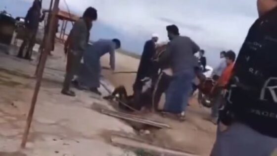 Woman screams in pain as men beat her in syria Photo 0001 Video Thumb
