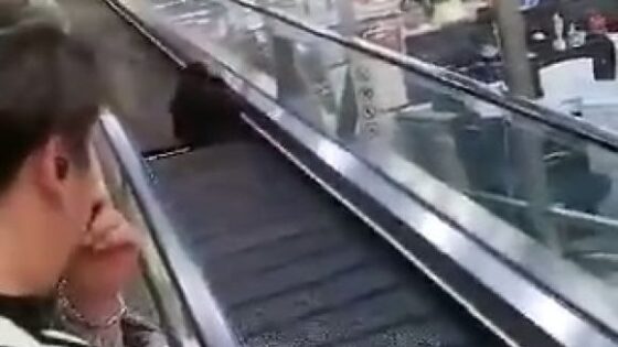 Woman swallowed by escalator in china Photo 0001 Video Thumb