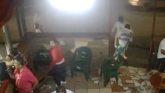 An extremely drunk man is run over by a truck and crushed on the asphalt leaving pedestrians perplexed Photo 0001 Video Thumb