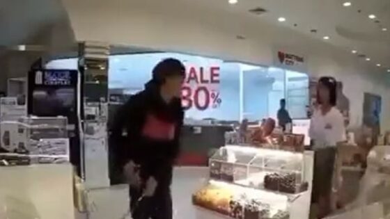 Ladyboy is attacked with knife in shopping mall in thailand Photo 0001 Video Thumb