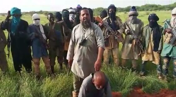 Man is stabbed fingers cut off and throat slit in brutal execution for allegedly being a spy in west africa execution carried out by terrorist fighters Photo 0001 Video Thumb