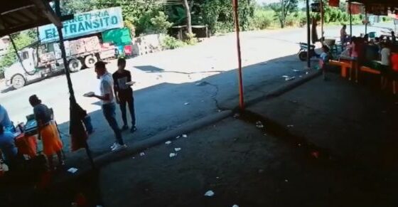Motorcyclist collides with van in guatemala and causes shock to people nearby Photo 0001 Video Thumb