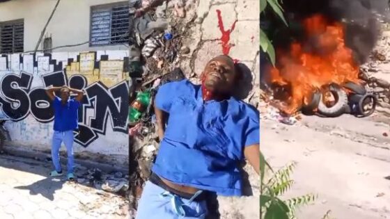 Haitian gang member is lynched and burned alive at the stake Photo 0001 Video Thumb