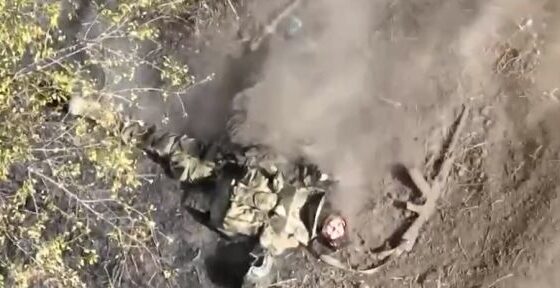 Soldier killed and completely destroyed by drone in the russia vs ukraine war Photo 0001 Video Thumb