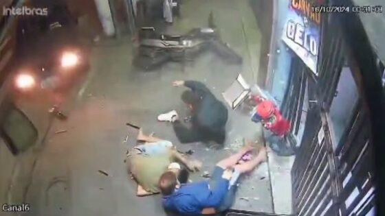 Terrible accident caught on surveillance camera pedestrians run over Photo 0001 Video Thumb