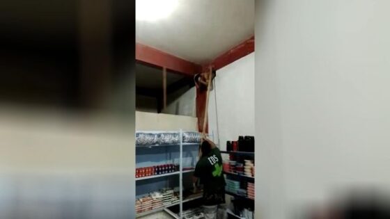 Thief gets trapped in ventilation duct and is severely punished in brazil for attempted theft Photo 0001 Video Thumb