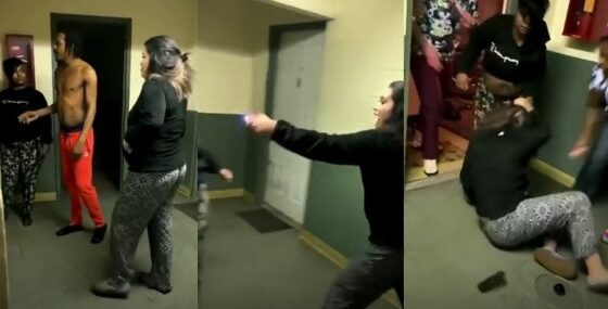 Even armed with a stun gun she was unable to defend herself she lost her weapon and was even beaten Photo 0001 Video Thumb
