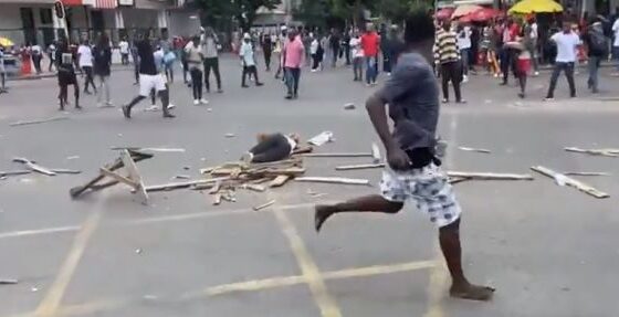 Protestor is run over and crushed by a military car during protests in mozambique Photo 0001 Video Thumb