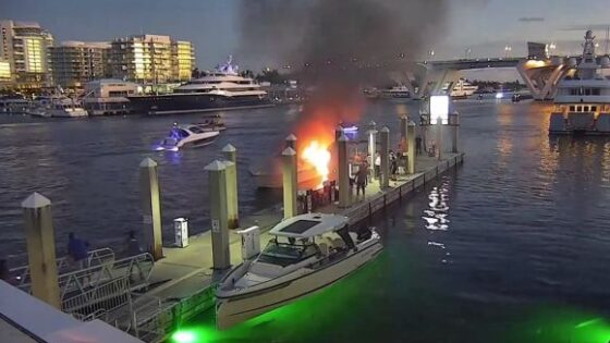 Unedited footage of the boat explosion that happened yesterday in fort lauderdale florida Photo 0001 Video Thumb